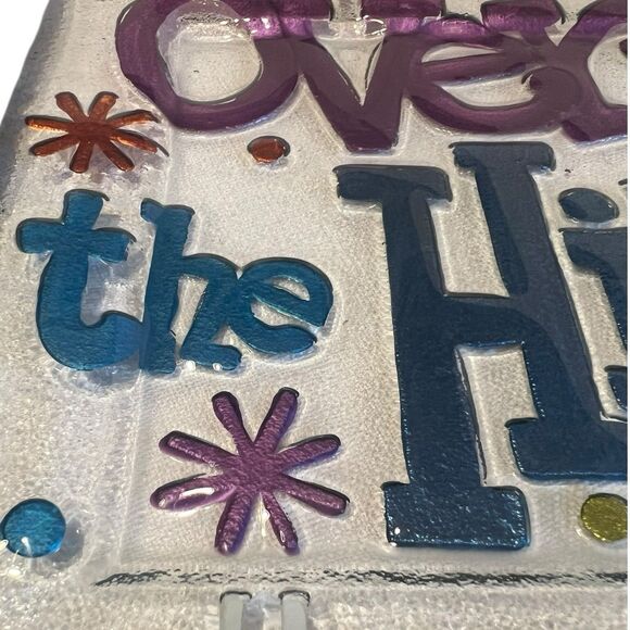 Pfaltzgraff Over The Hill Glass Platter 15” Vintage Y2K Party Decor Large Dish - Picture 8 of 10